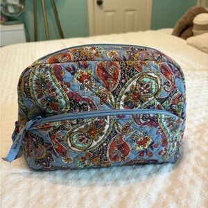 Vera Bradley paisley large cosmetic bag